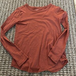 Madewell Women's Rust Long Sleeve Top